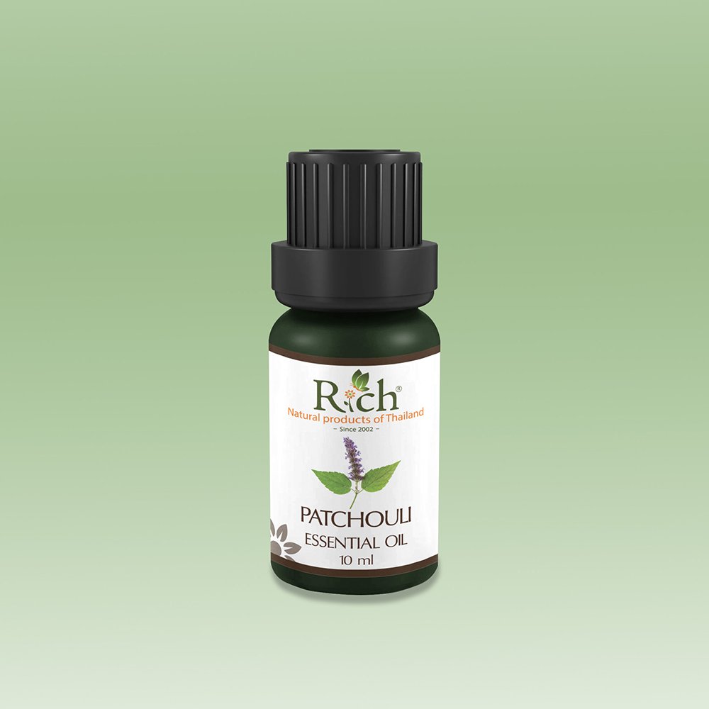Rich Products_Aroma_100% Essential Oil_Patchouli_10 ml_Bottle_Front