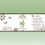 Rich Products_Aroma_100% Essential Oil_Pine_10 ml_Label