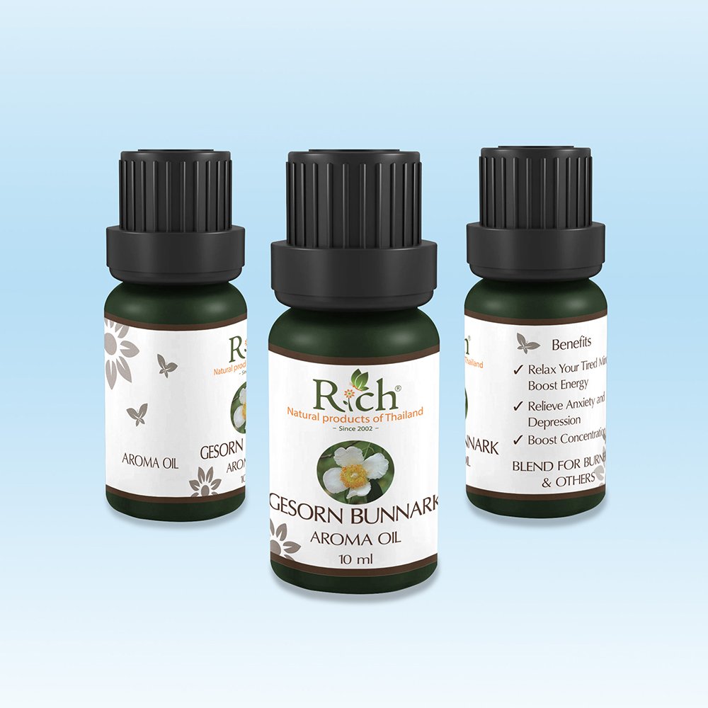 Rich Products_Aroma_Aroma Oil_Gesorn Bunnark_10 ml_Bottles_Front-Sides