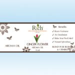 Rich Products_Aroma_Aroma Oil_Ginger Flower_10 ml_Label