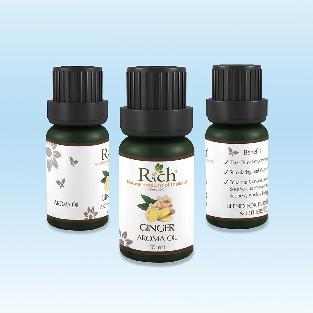 Rich Products_Aroma_Aroma Oil_Ginger_10 ml_Bottles_Front-Sides