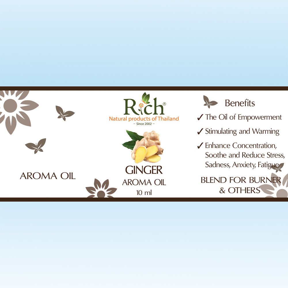 Rich Products_Aroma_Aroma Oil_Ginger_10 ml_Label