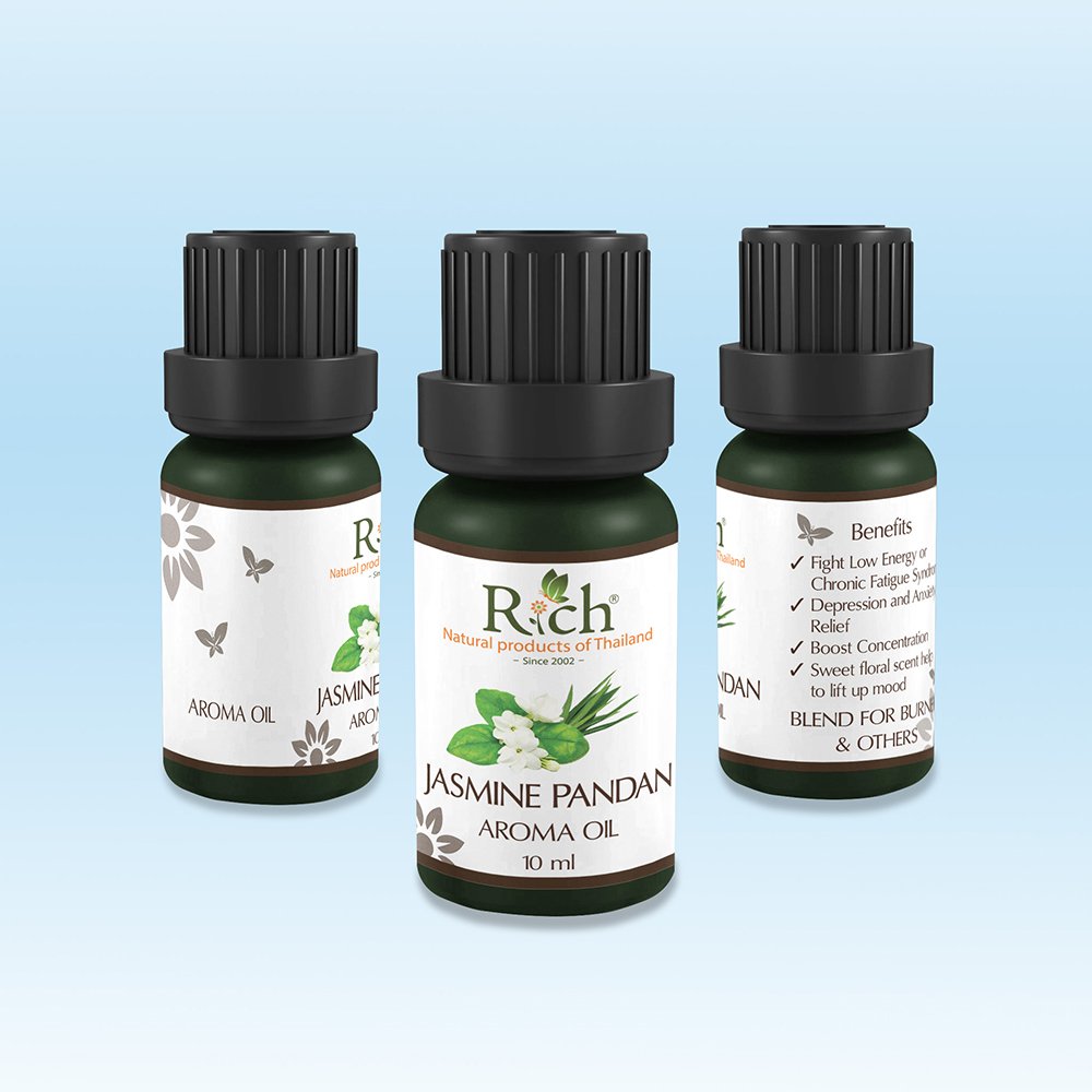 Rich Products_Aroma_Aroma Oil_Jasmine Pandan_10 ml_Bottles_Front-Sides