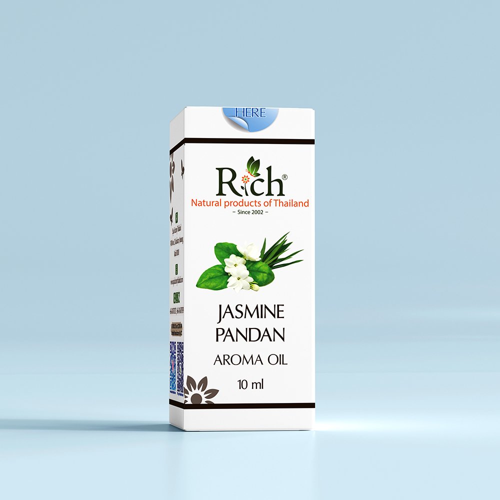 Rich Products_Aroma_Aroma Oil_Jasmine Pandan_10 ml_Box_1000x1000px Rich Products_Aroma_Aroma Oil_Jasmine Pandan_10 ml_Box