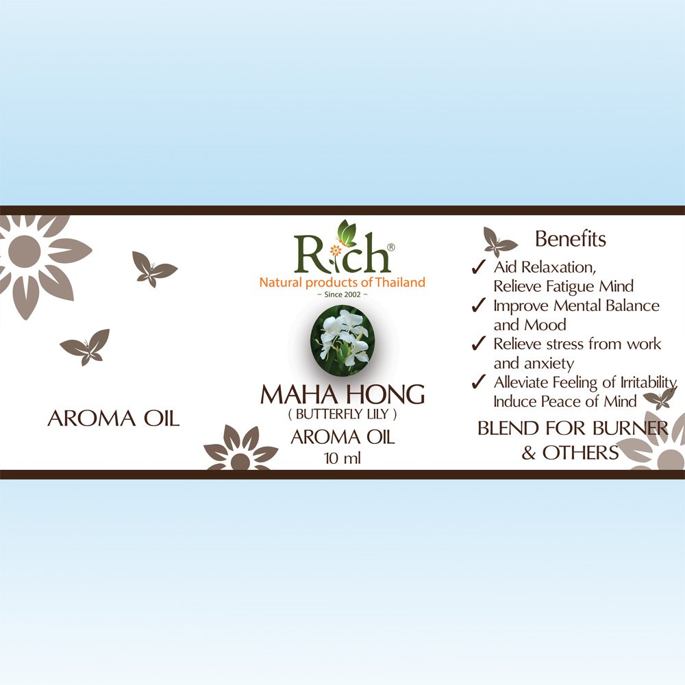 Rich Products_Aroma_Aroma Oil_Maha Hong_10 ml_Label
