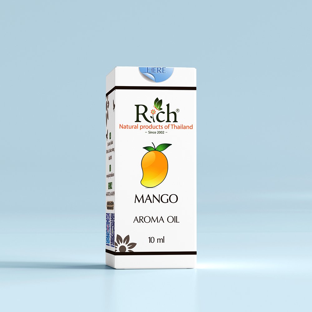 Rich Products_Aroma_Aroma Oil_Mango_10 ml_Box_1000x1000px Rich Products_Aroma_Aroma Oil_Mango_10 ml_Box