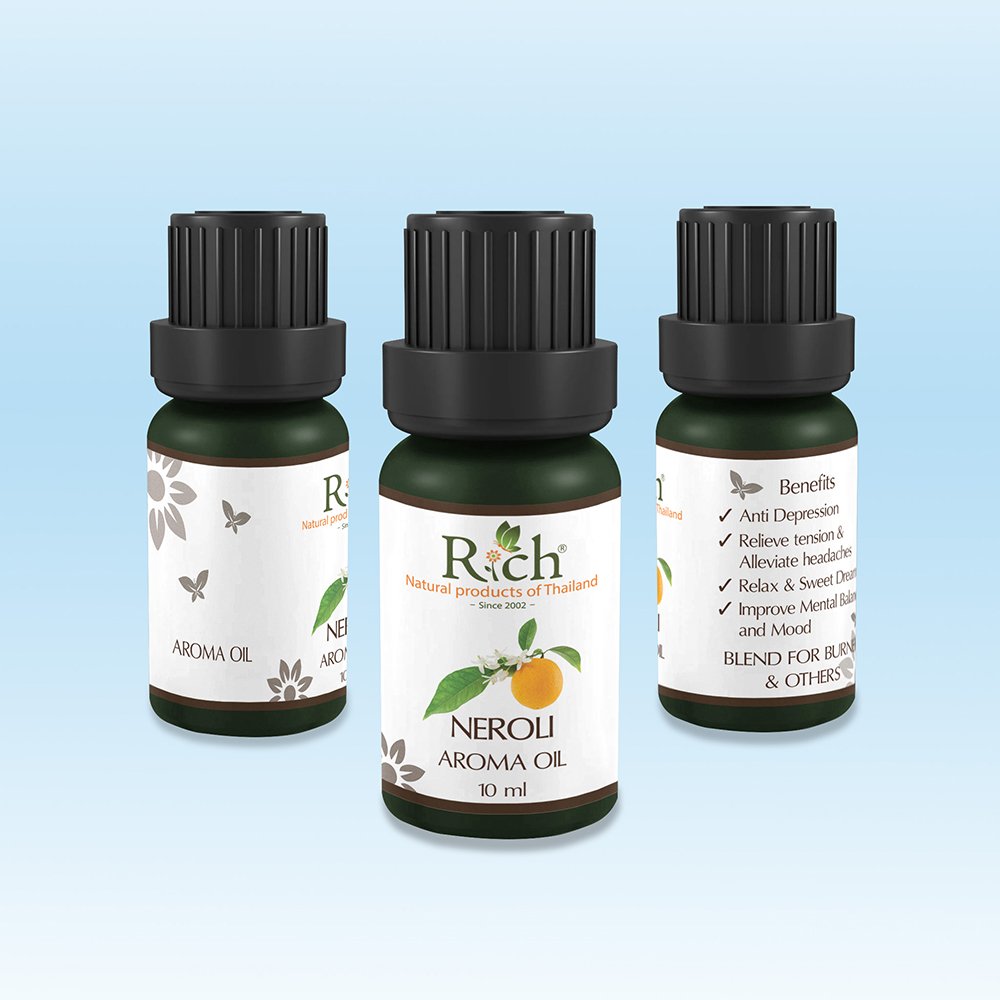 Rich Products_Aroma_Aroma Oil_Neroli_10 ml_Bottles_Front-Sides