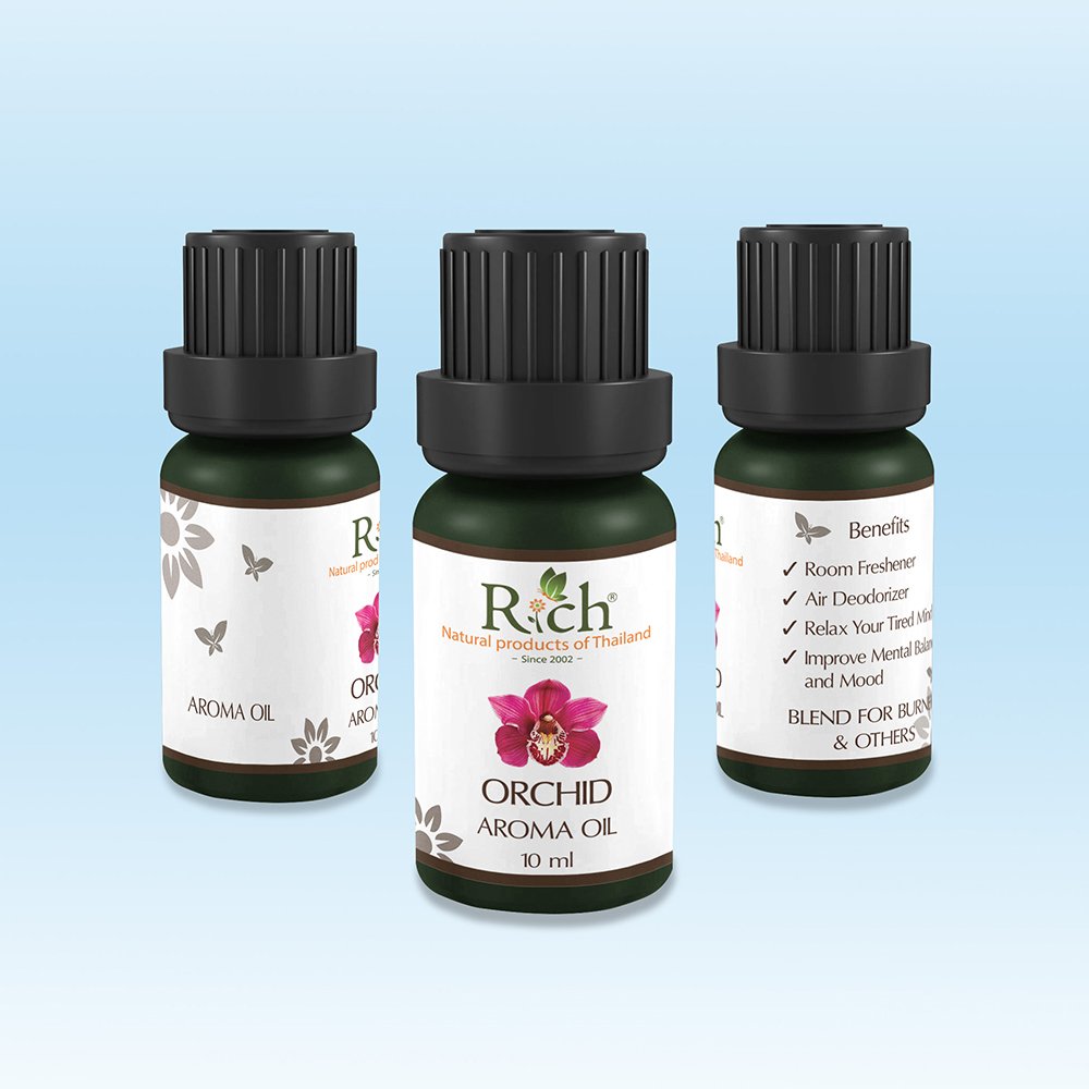 Rich Products_Aroma_Aroma Oil_Orchid_10 ml_Bottles_Front-Sides