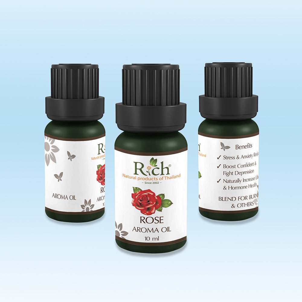 Rich Products_Aroma_Aroma Oil_Rose_10 ml_Bottles_Front-Sides