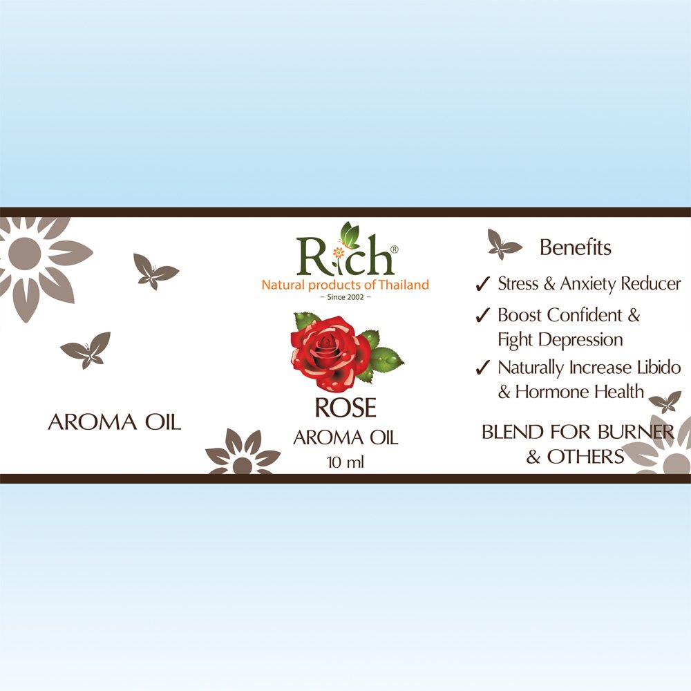 Rich Products_Aroma_Aroma Oil_Rose_10 ml_Label